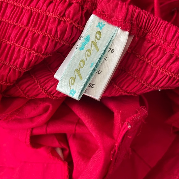 Women's Ruffled Red Top - Picture 11 of 11